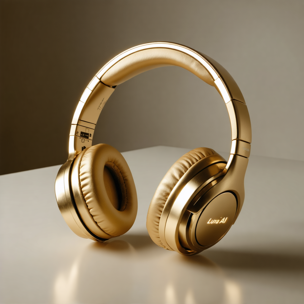 Golden Headphones